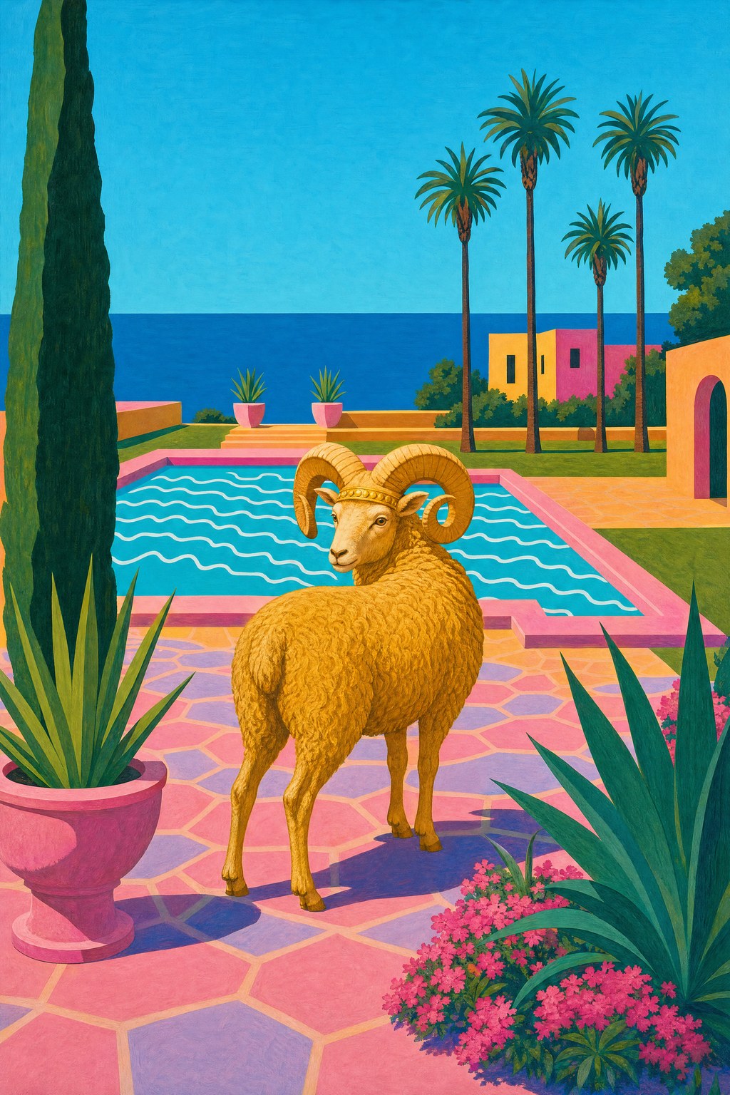 Aries — Pool & Palm