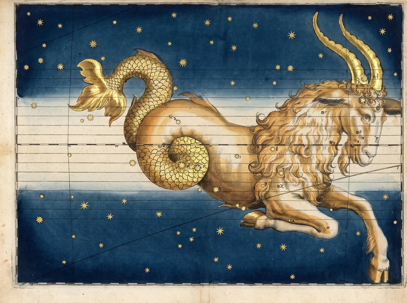 Capricorn, the Sea-Goat — Illuminated II — Celestial oil