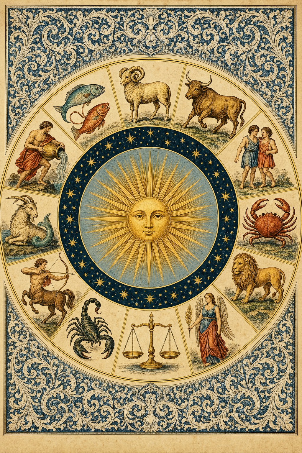 The Heavens Illustrated — Celestial oil